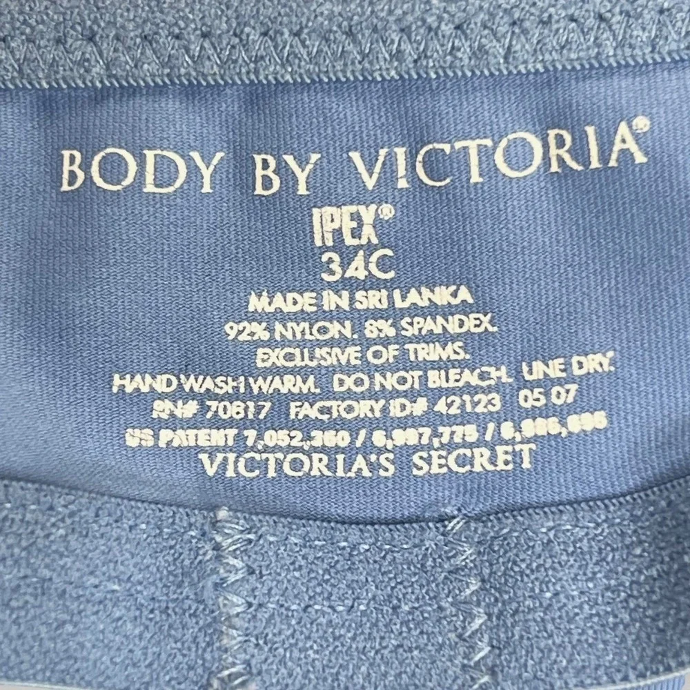 BODY BY VICTORIA Blue Cami Bra 34C